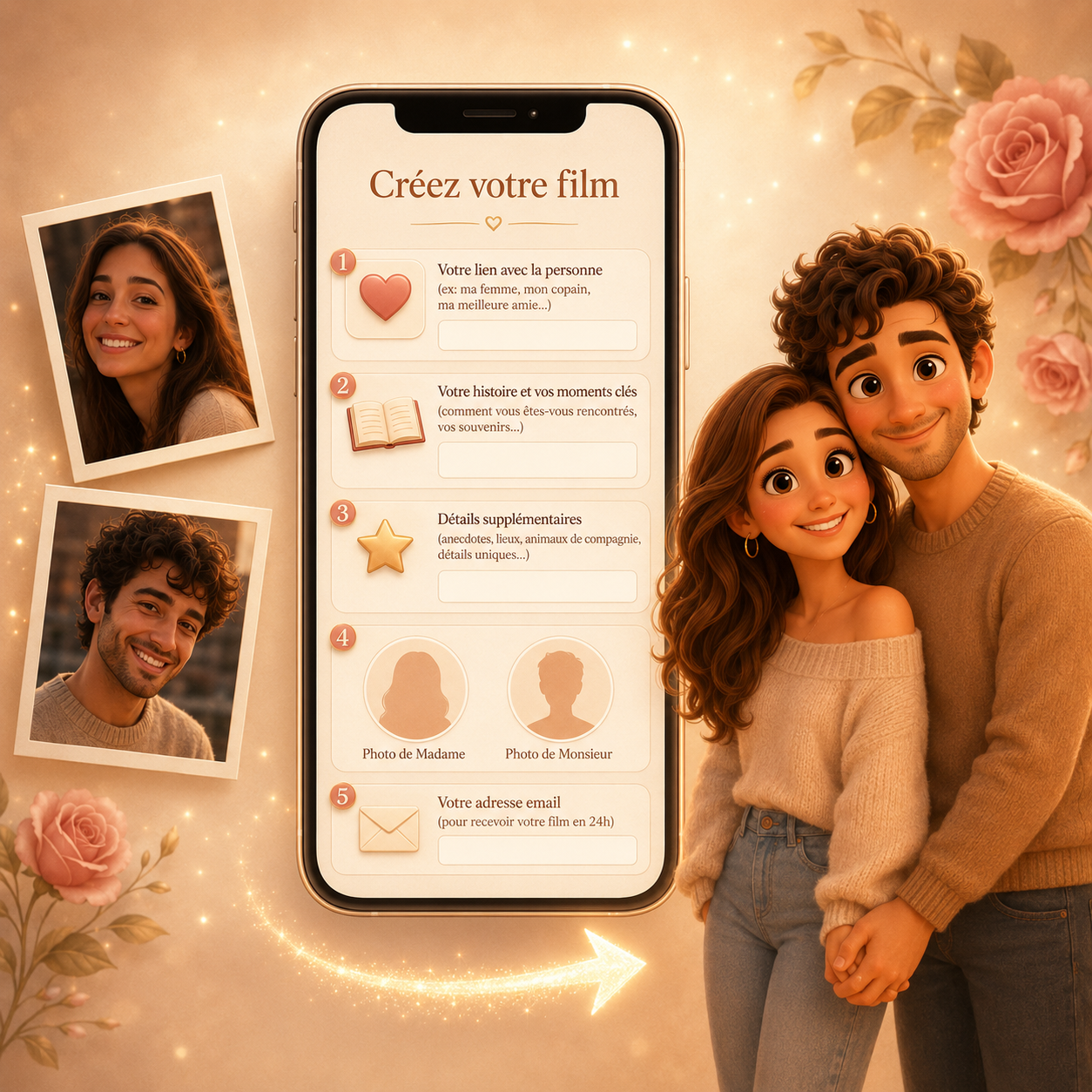 Film Animé Personnalisé Lovewalls