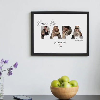Bonne fête Papa - Affiche Personnalisée Printique