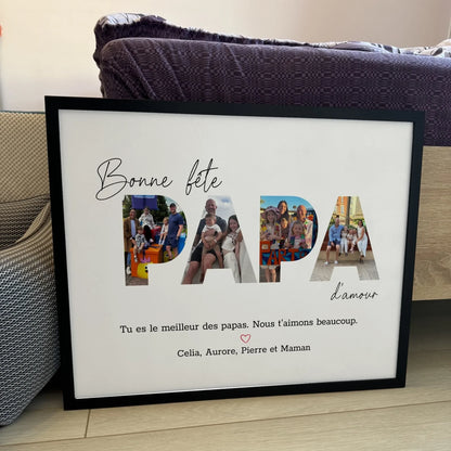 Bonne fête Papa - Affiche Personnalisée Printique