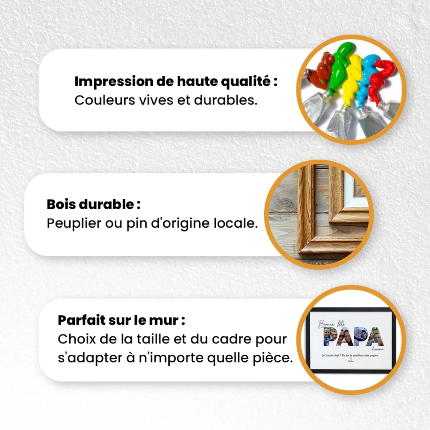 Bonne fête Papa - Affiche Personnalisée Printique