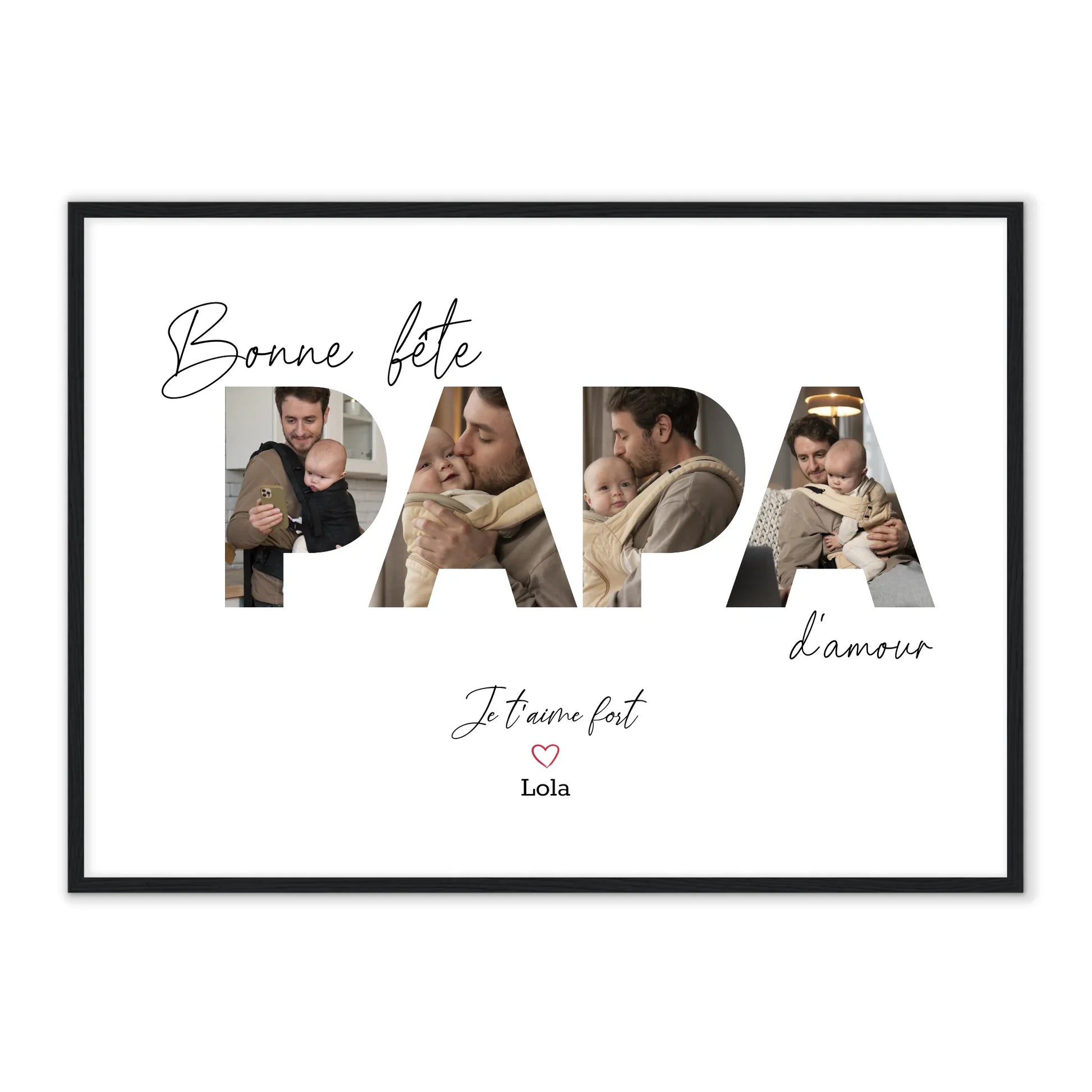 Bonne fête Papa - Affiche Personnalisée Printique