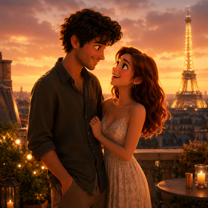 Votre Histoire en Film Animé Personnalisé 🎬 | Cadeau Couple Original Lovewalls
