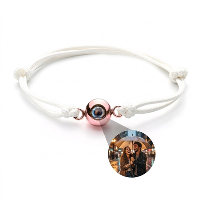 Noeud marin Blanc - Or rose